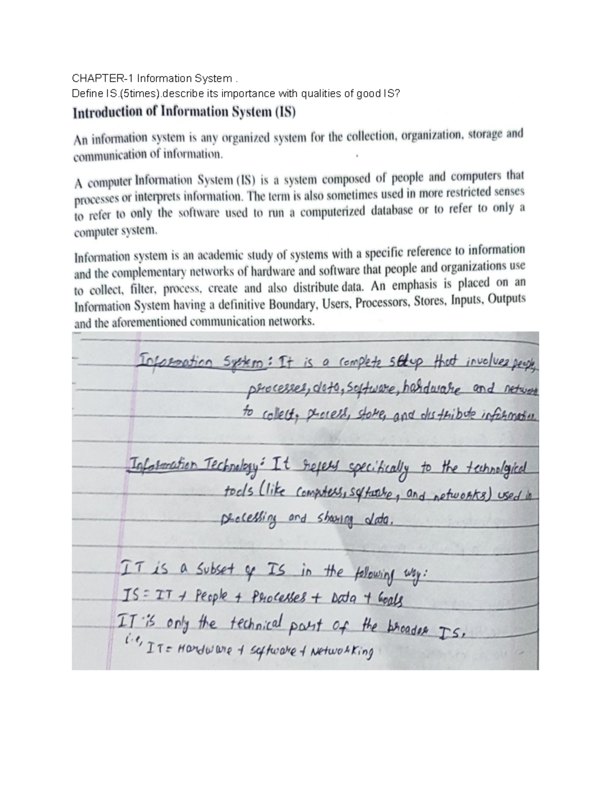 IS Final Exam: Understanding Information Systems and Their Impact - Studocu
