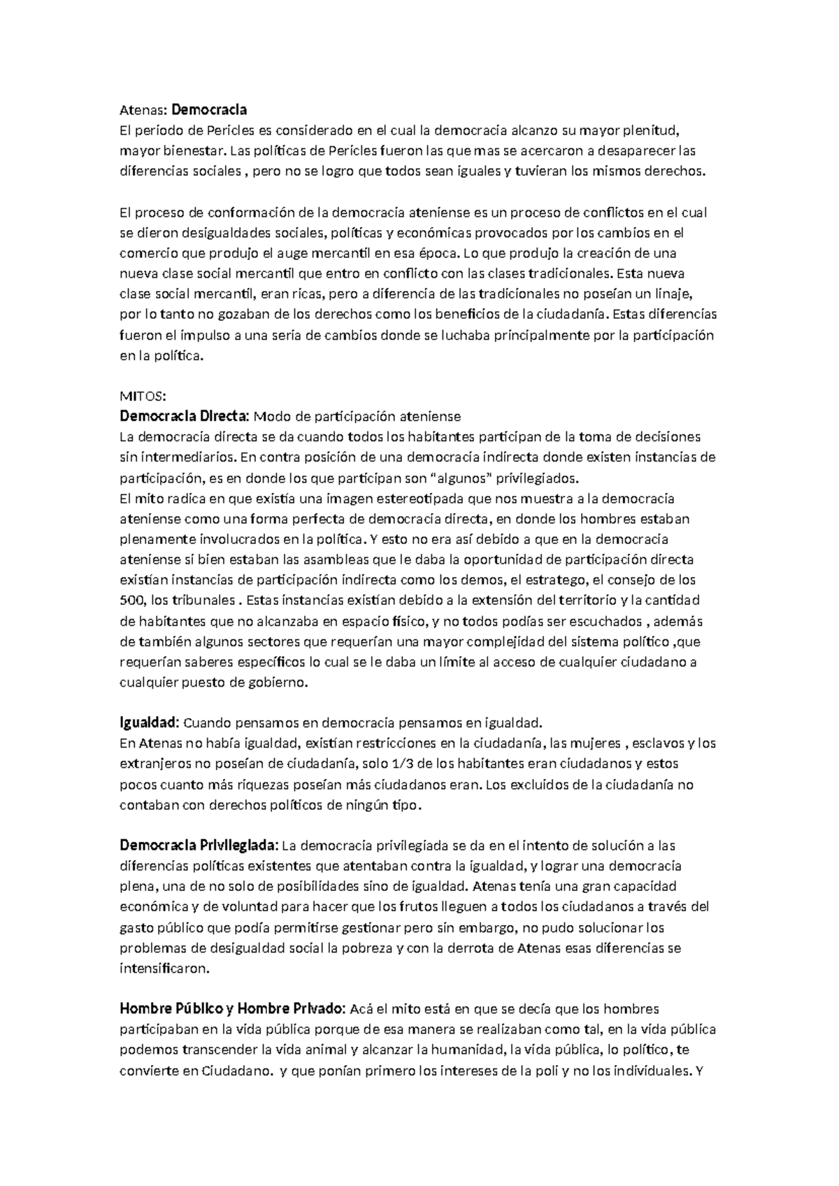Atenas y la Democracia: De Pericles a Marx en el Contexto Político ...