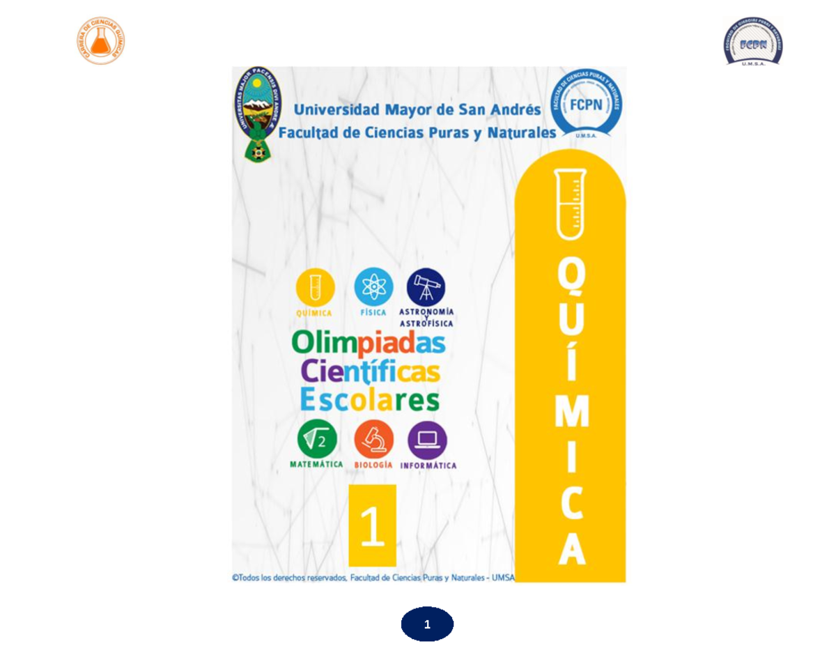 GUÍA BÁSICA DE QUÍMICA 1: Ejercicios y Conceptos Fundamentales - Studocu