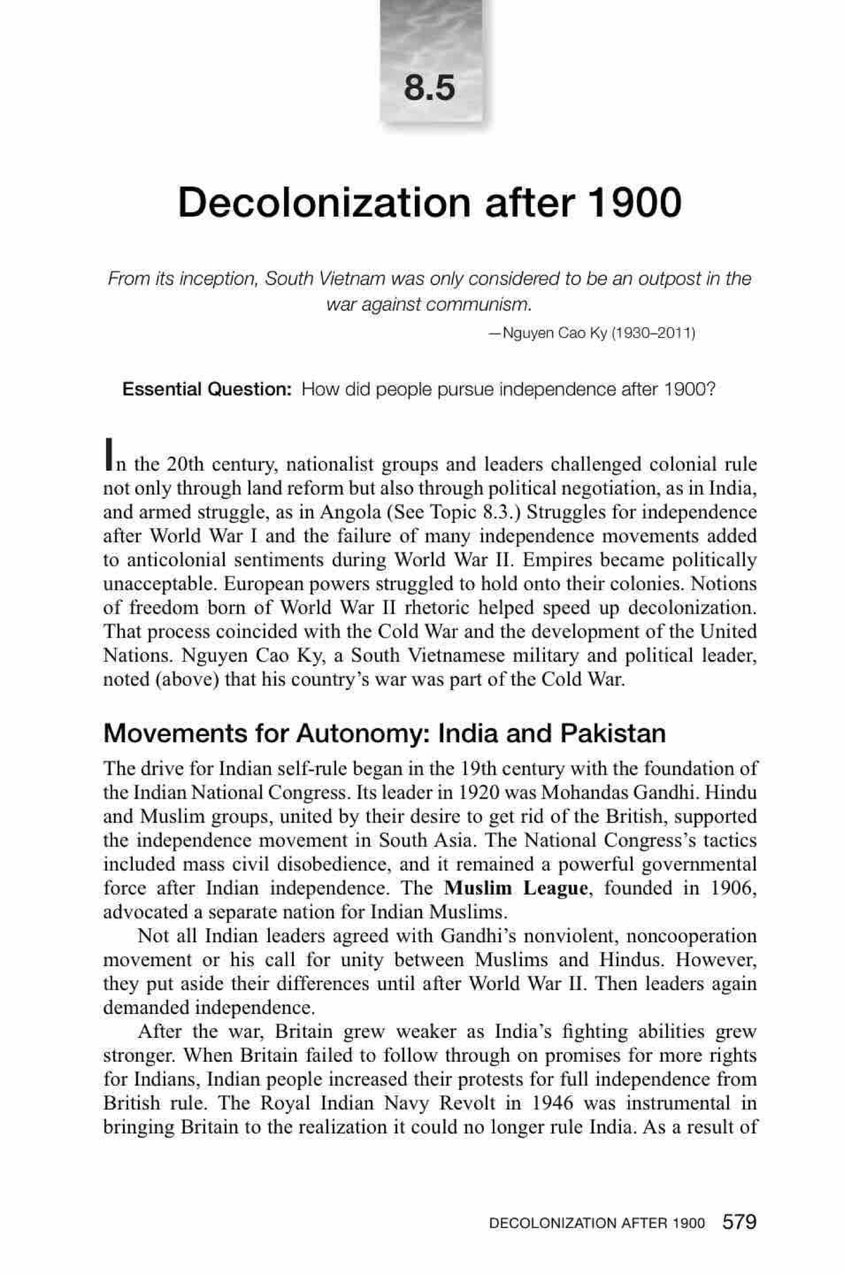 Decolonization Movements in the 20th Century - Studocu