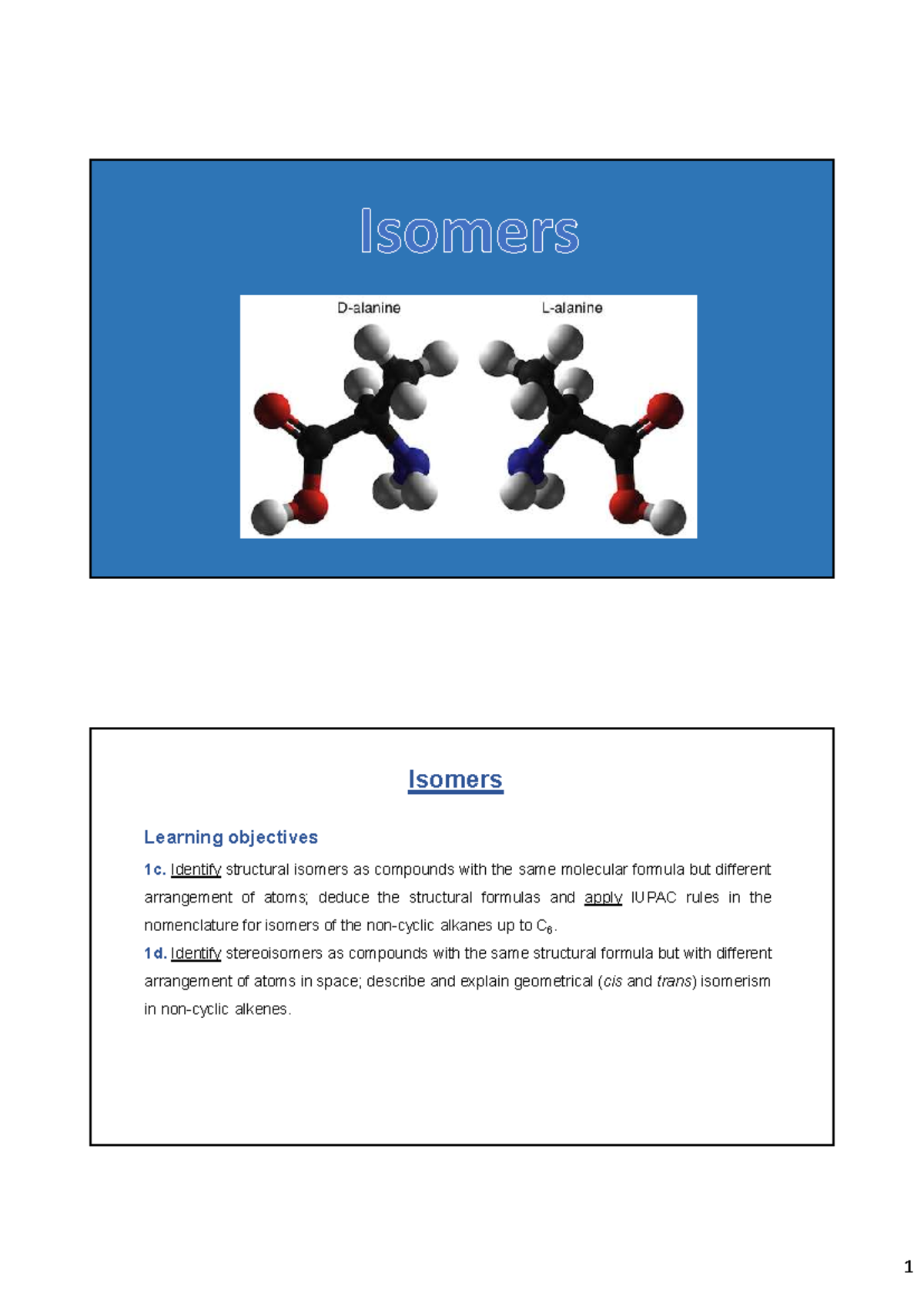 Isomers and Structural Representations in Organic Chemistry (CHEM 101 ...