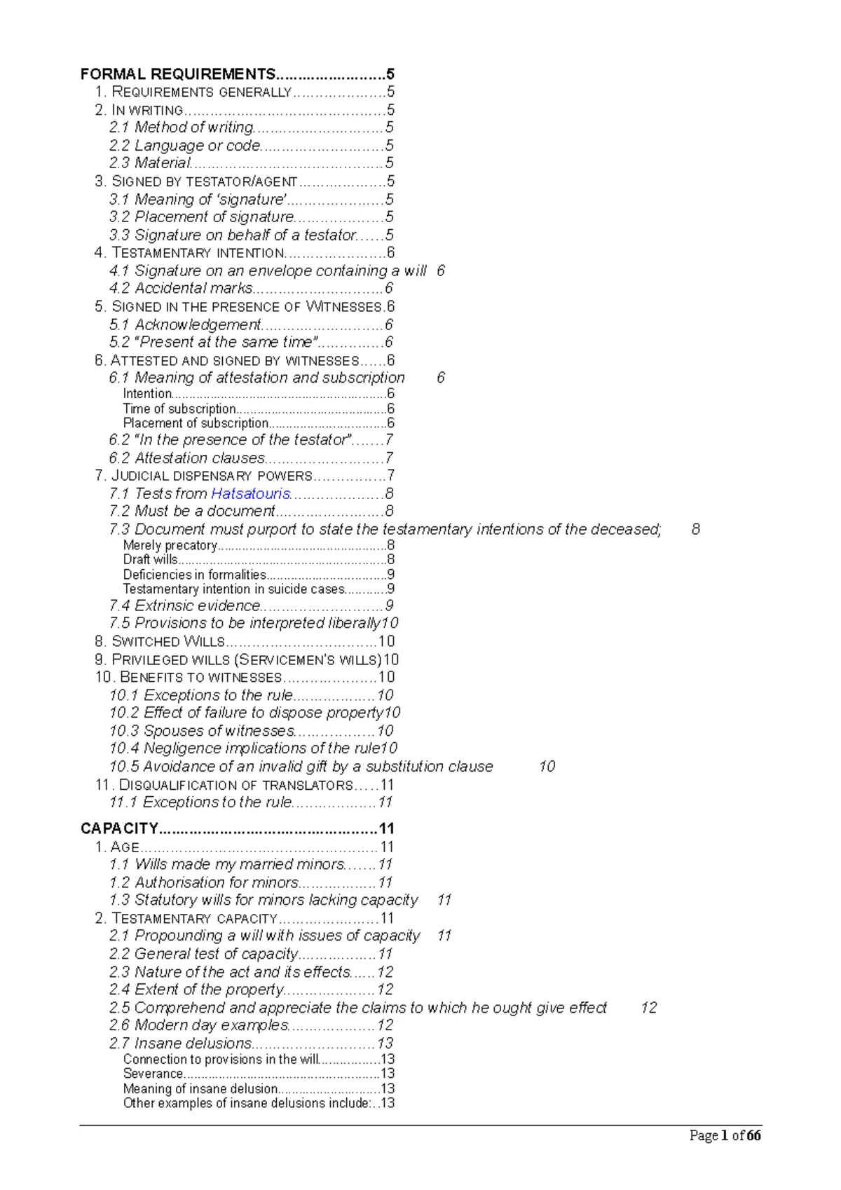 LLB346 Succession Law Lecture Notes: Valid Will Execution ...