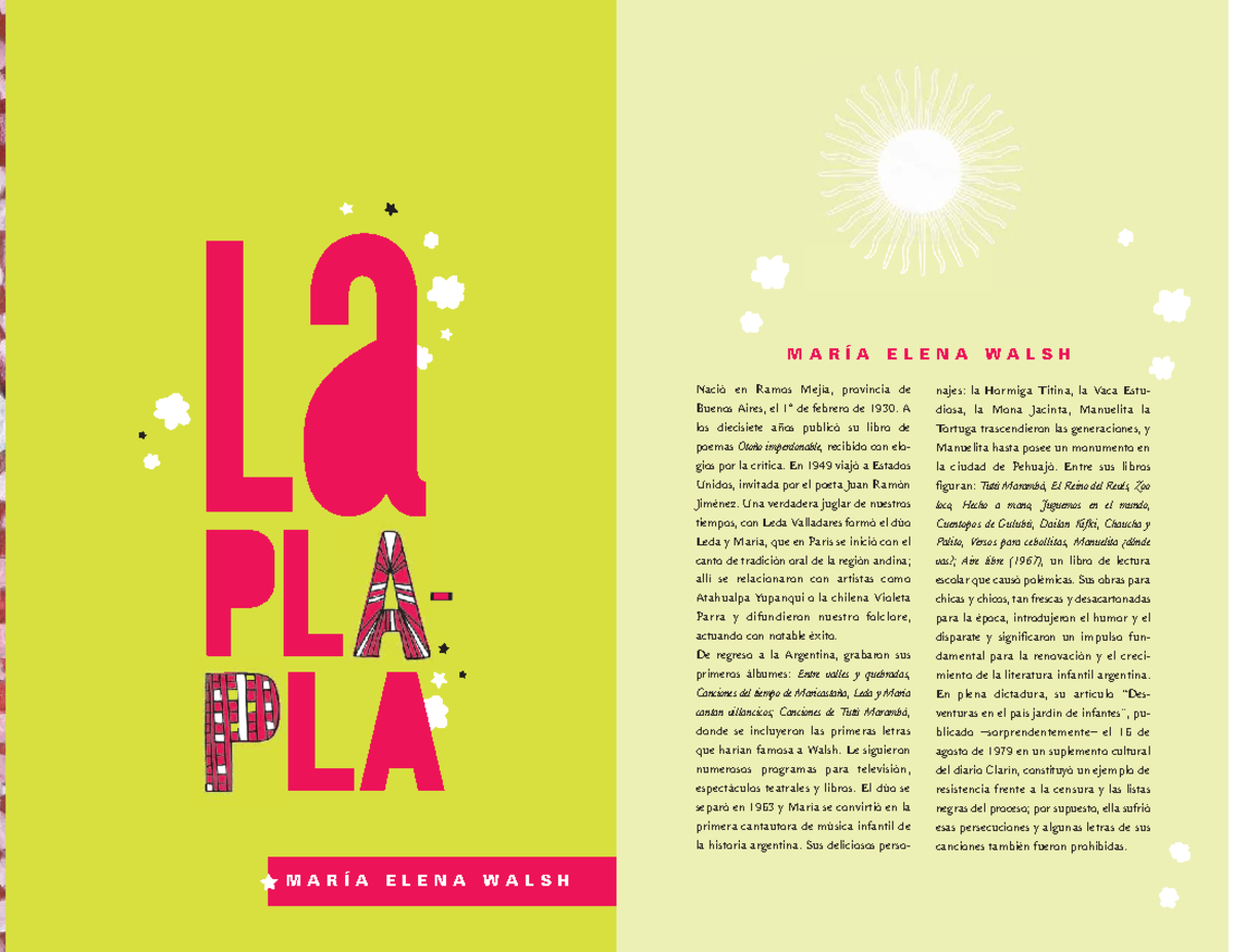 LA Plapla - Cuento de María Elena Walsh - Studocu