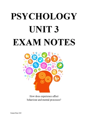 VCE Psychology Unit 3 AoS 2 SAC - Learning & Memory Activities Guide ...
