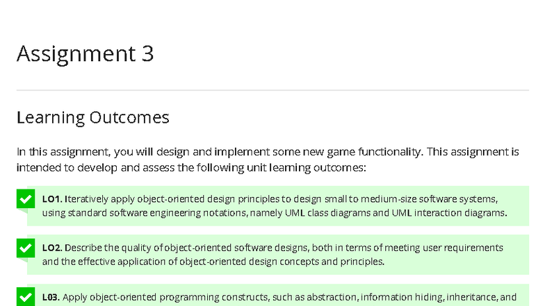 Assignment 3: Game Functionality Design and Implementation (FIT2099 ...