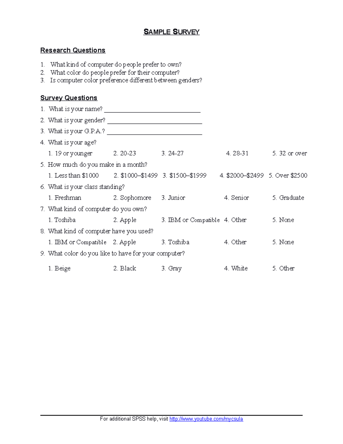 SPSS Analysis for Survey Data: Part 1 - Research and Insights - Studocu