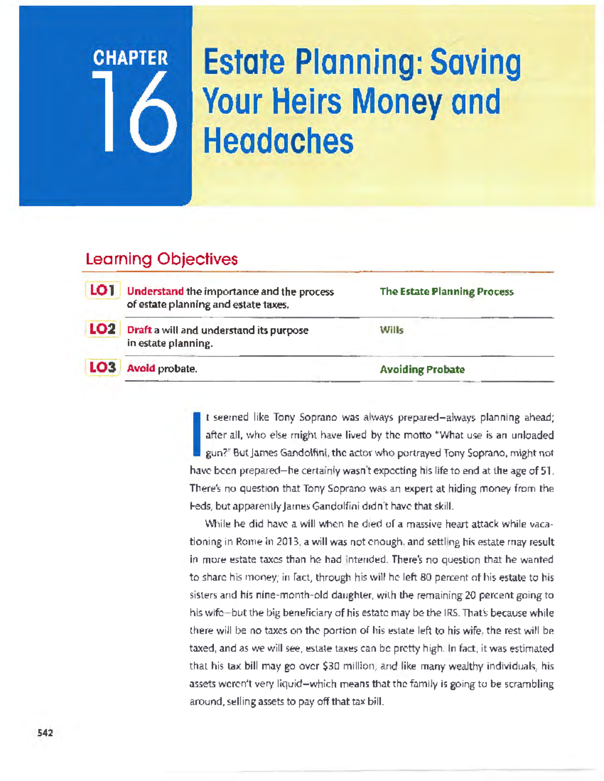 16 Estate Planning - 542 Estate Planning: Saving Your Heirs Money and ...