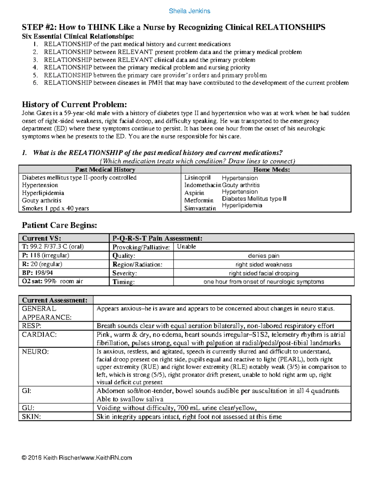NUR2711C Central Line Dressing Change Skills Evaluation Checklist - Studocu