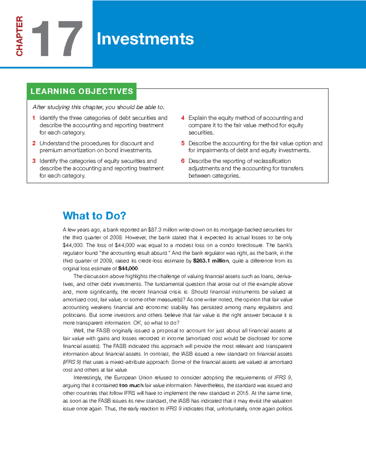 Chapter 17 - Investments: Accounting for Debt and Equity Securities ...