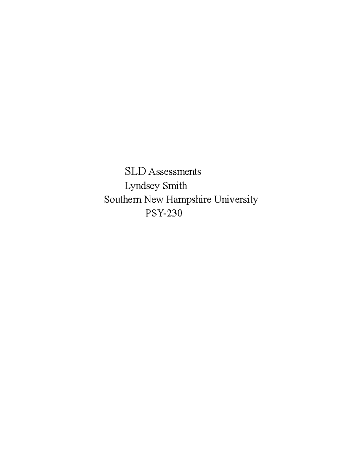 SLD Assessments: Comparing Discrepancy and RtI Models (2026) - Studocu