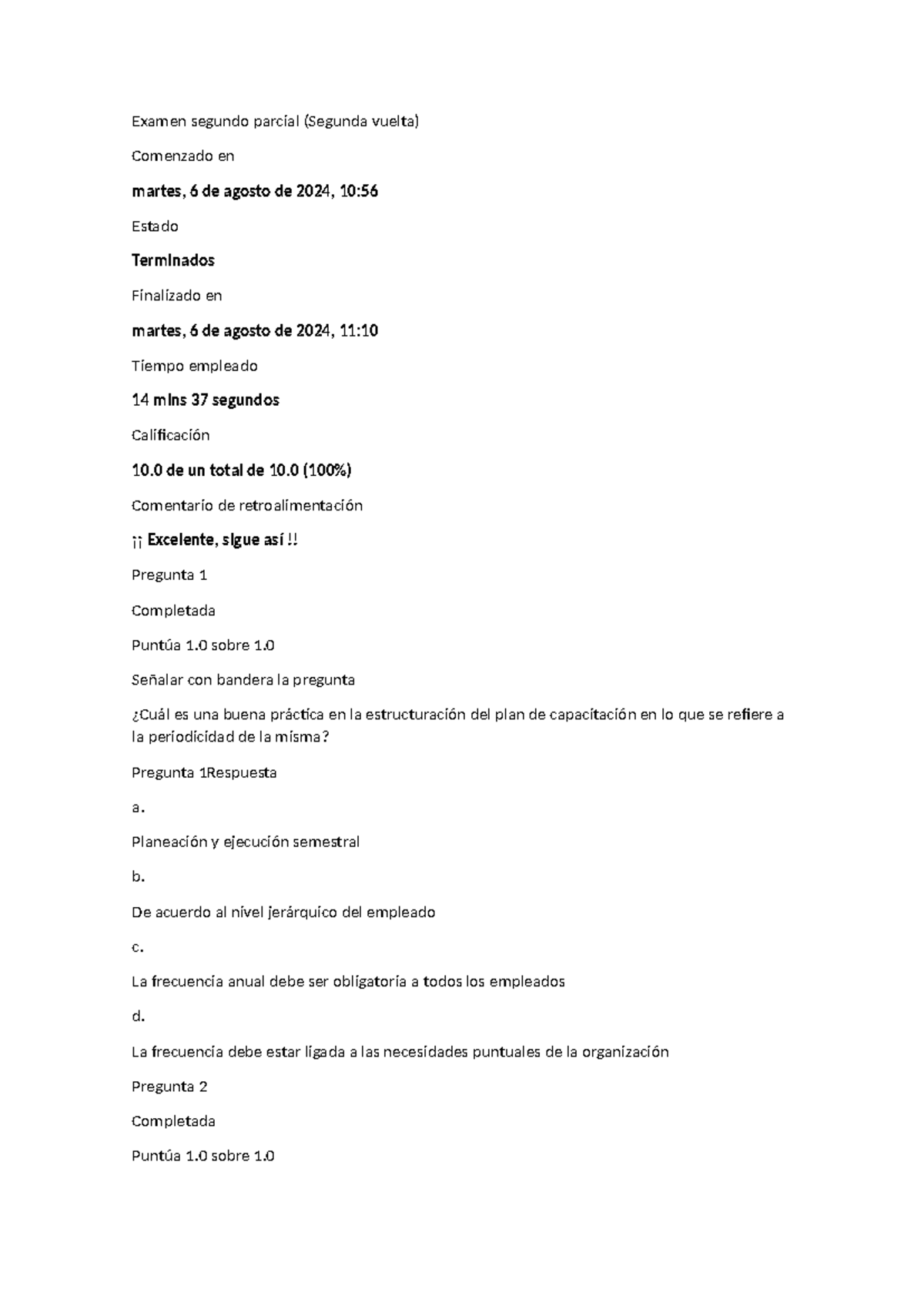 Examen Segundo Parcial - Proyectos Semana 2 (2024) - Studocu