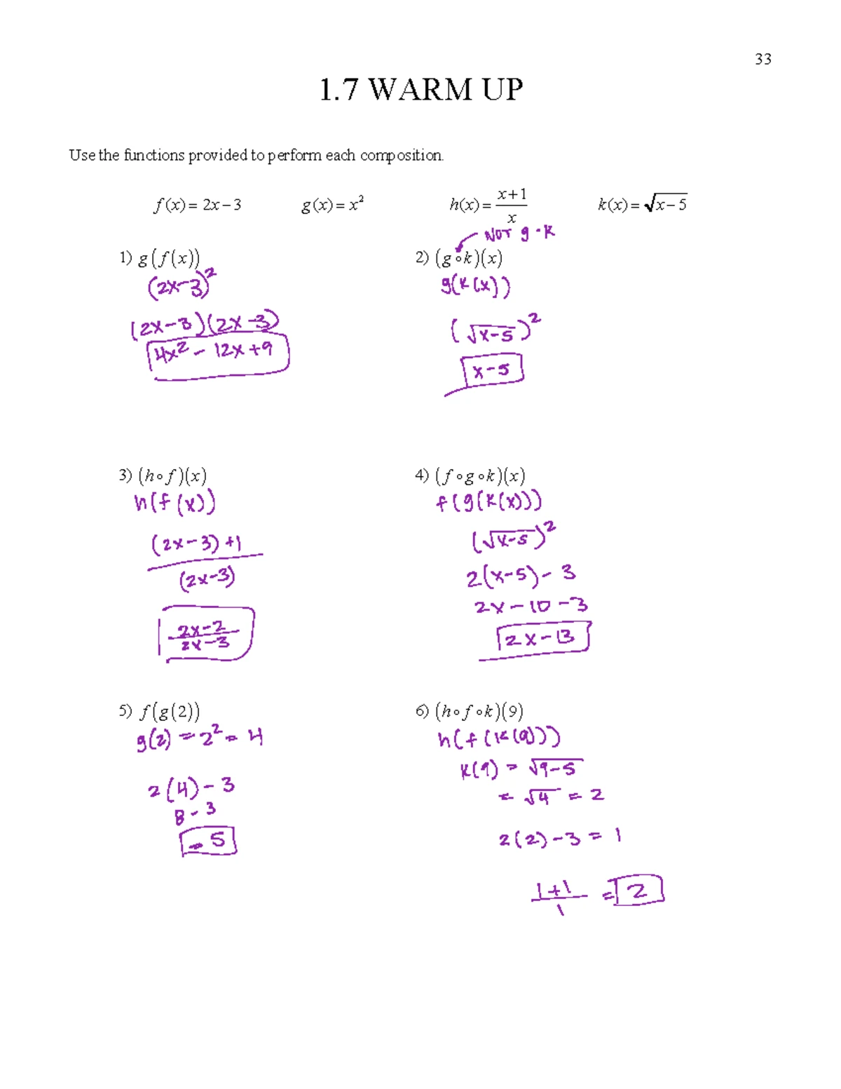 Composition of Functions Partner Maze Activity (Worksheets), image size:1200x1553