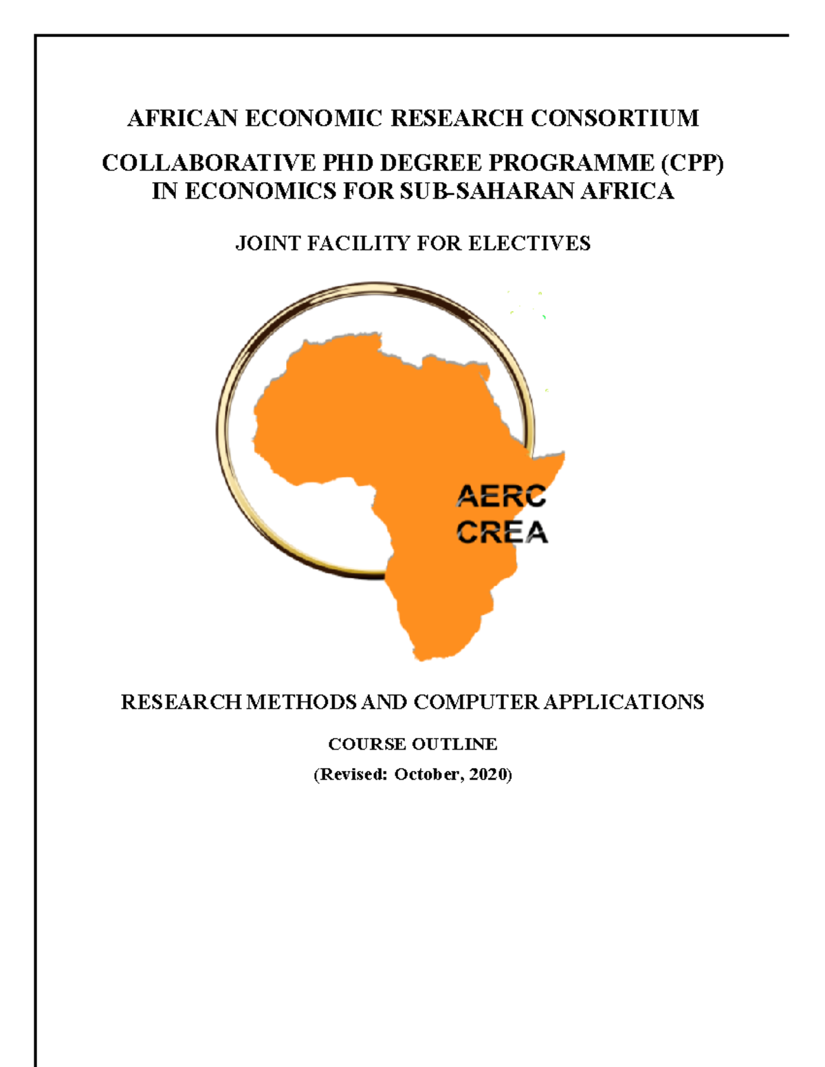 PhD Research Methods & Computer Applications Course Outline (2020 ...