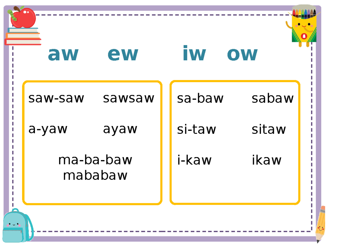 Pagsasanay sa Pagbabasa: Mga Halimbawa ng Pagbuo ng Salita - Studocu