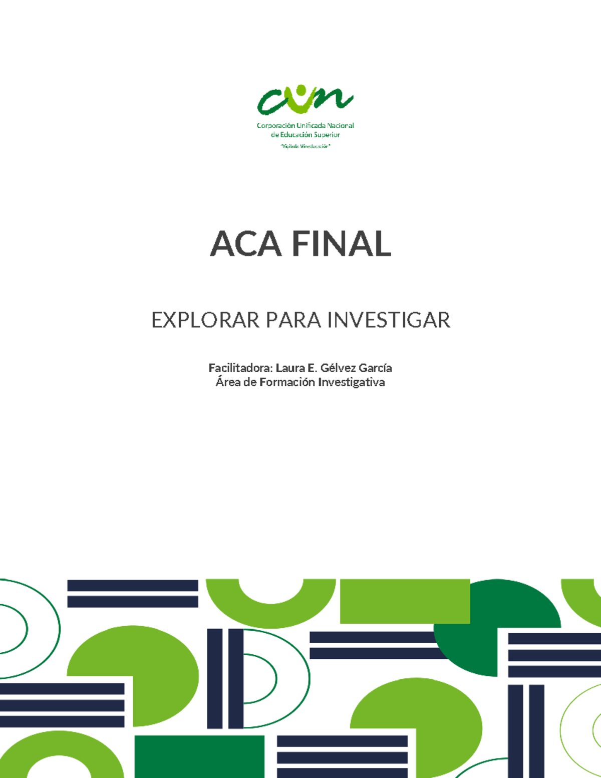 ACA Final Exam: Propuesta de Investigación en Infografía - Studocu