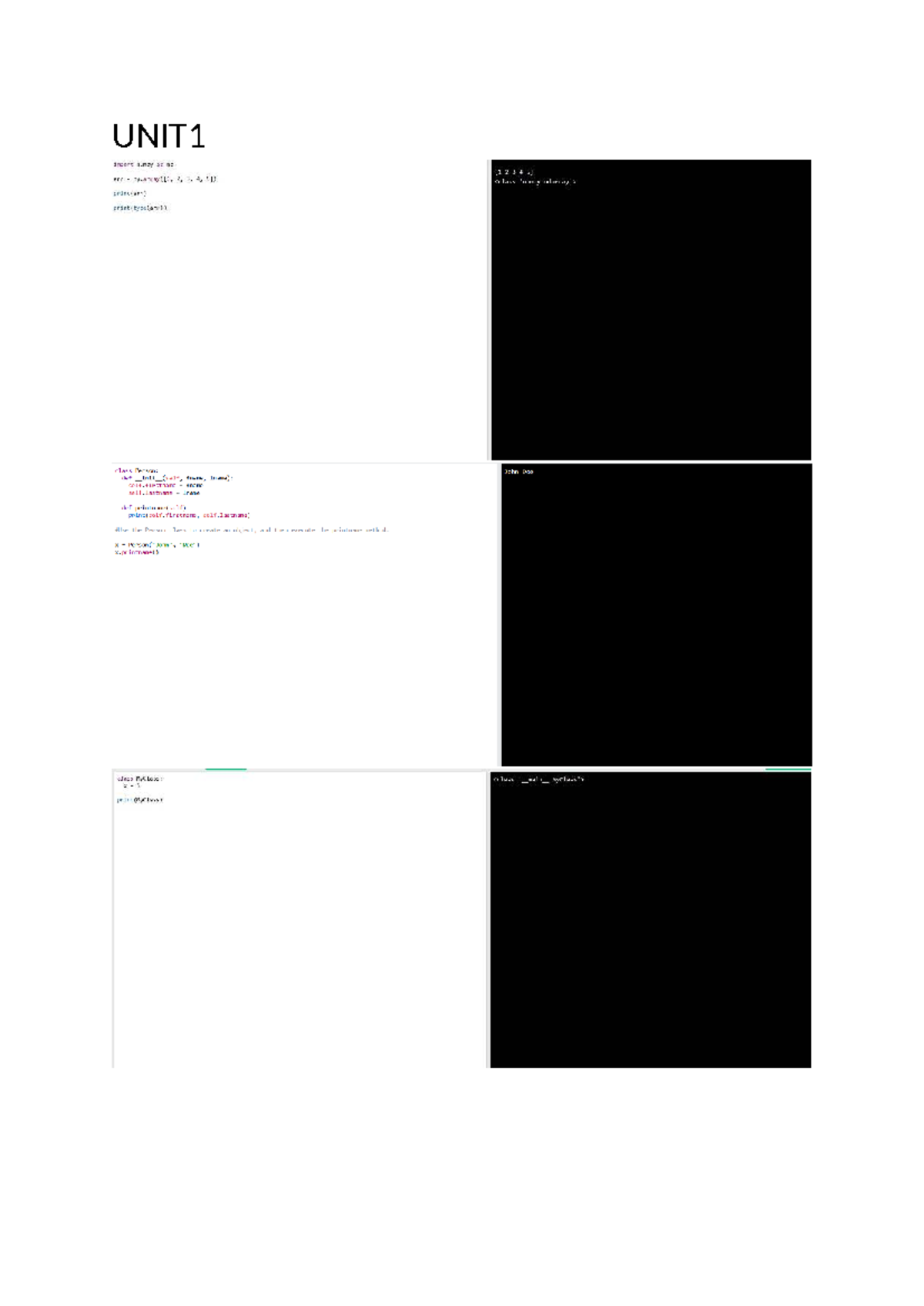 FDS 08:27 Python Programming Basics and Class Implementation - Studocu