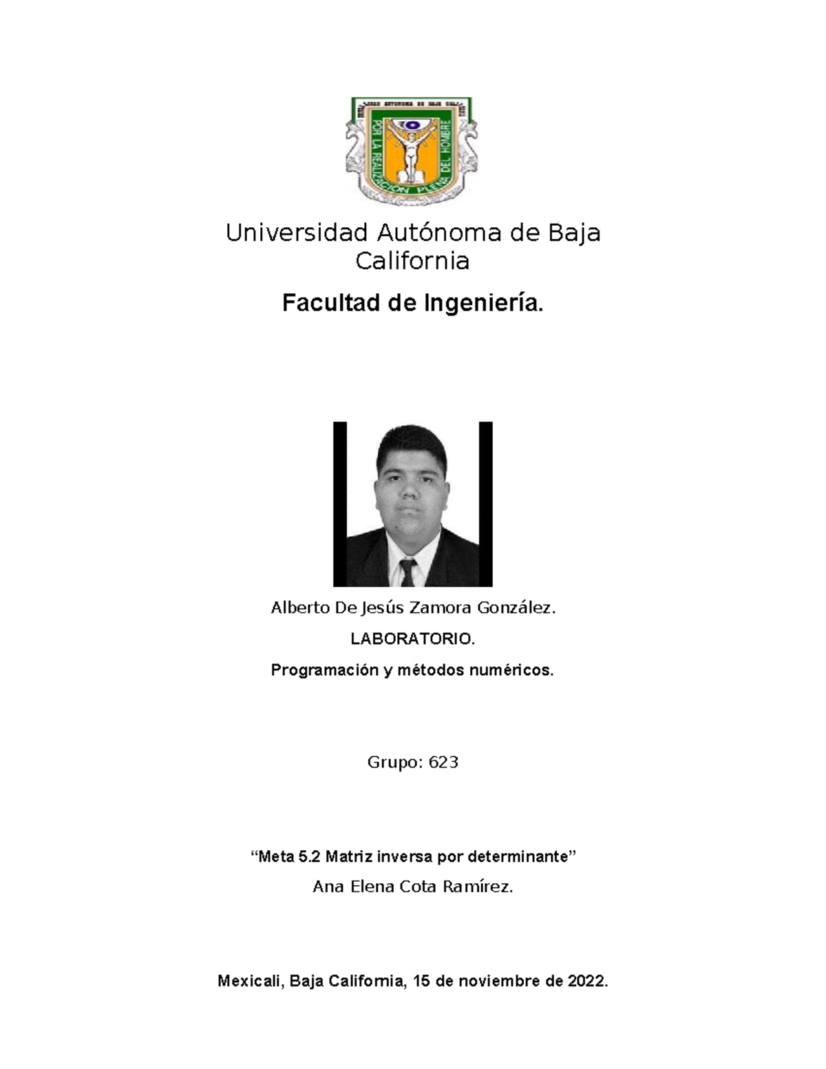 META+5 - Ejercicios de química - Universidad Autónoma de Baja ...