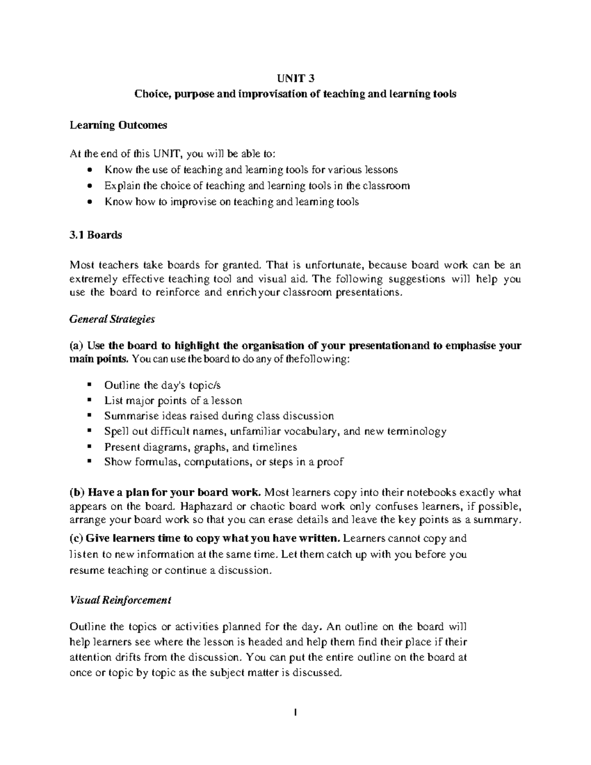Teaching Tools & Strategies - UNIT 3 & 4 Guide - Studocu