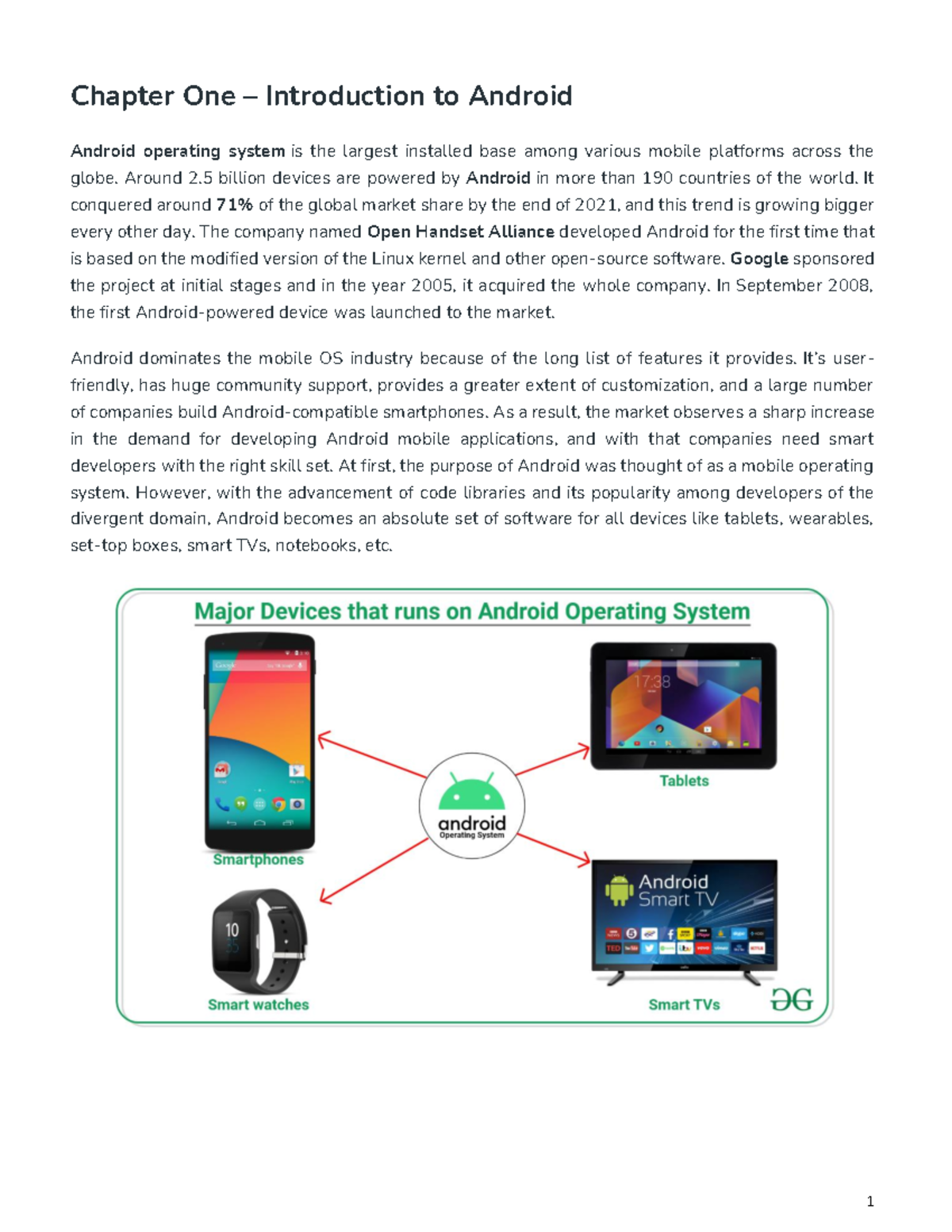 Ch-1: Introduction to Android OS - Features, Versions & Architecture ...