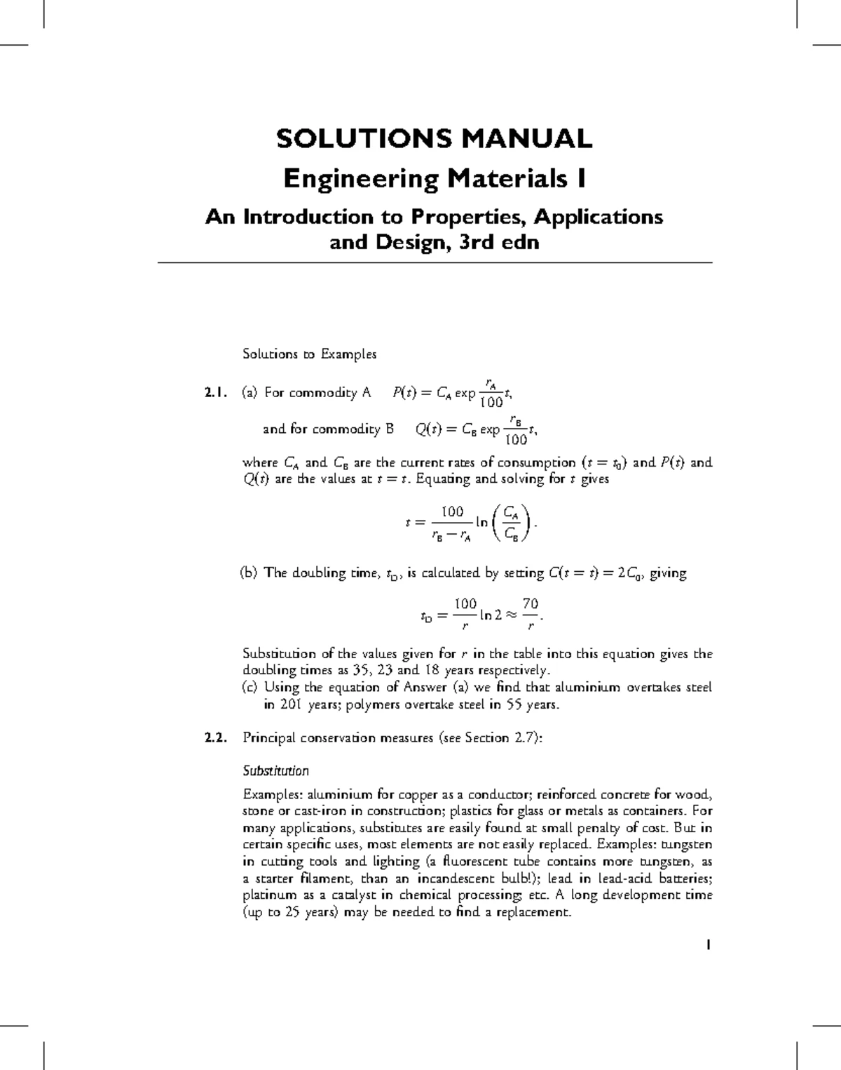 Engineering-materials-1-solutions compress - SOLUTIONS MANUAL ...