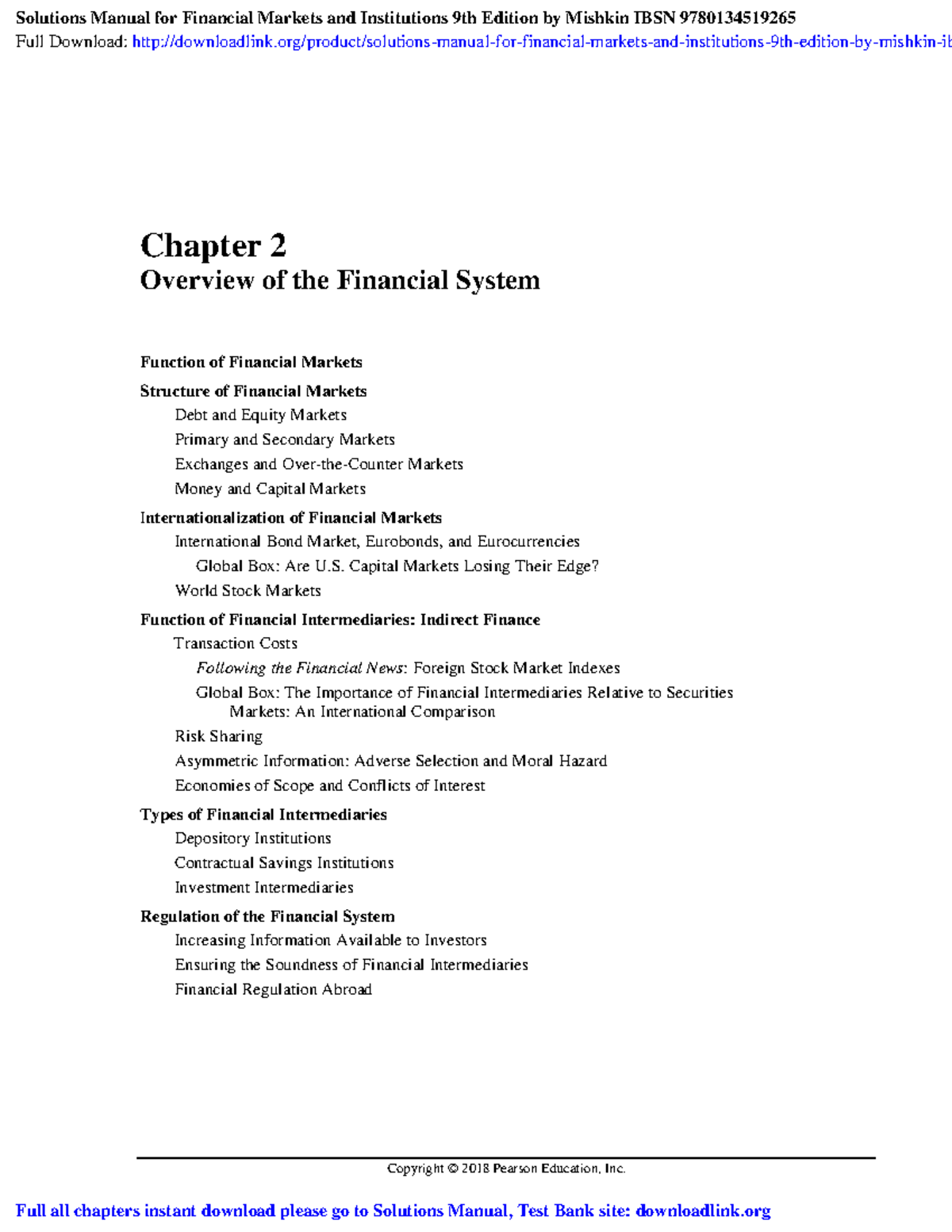 Solutions Manual for Financial Markets and Institutions 9th Ed ...