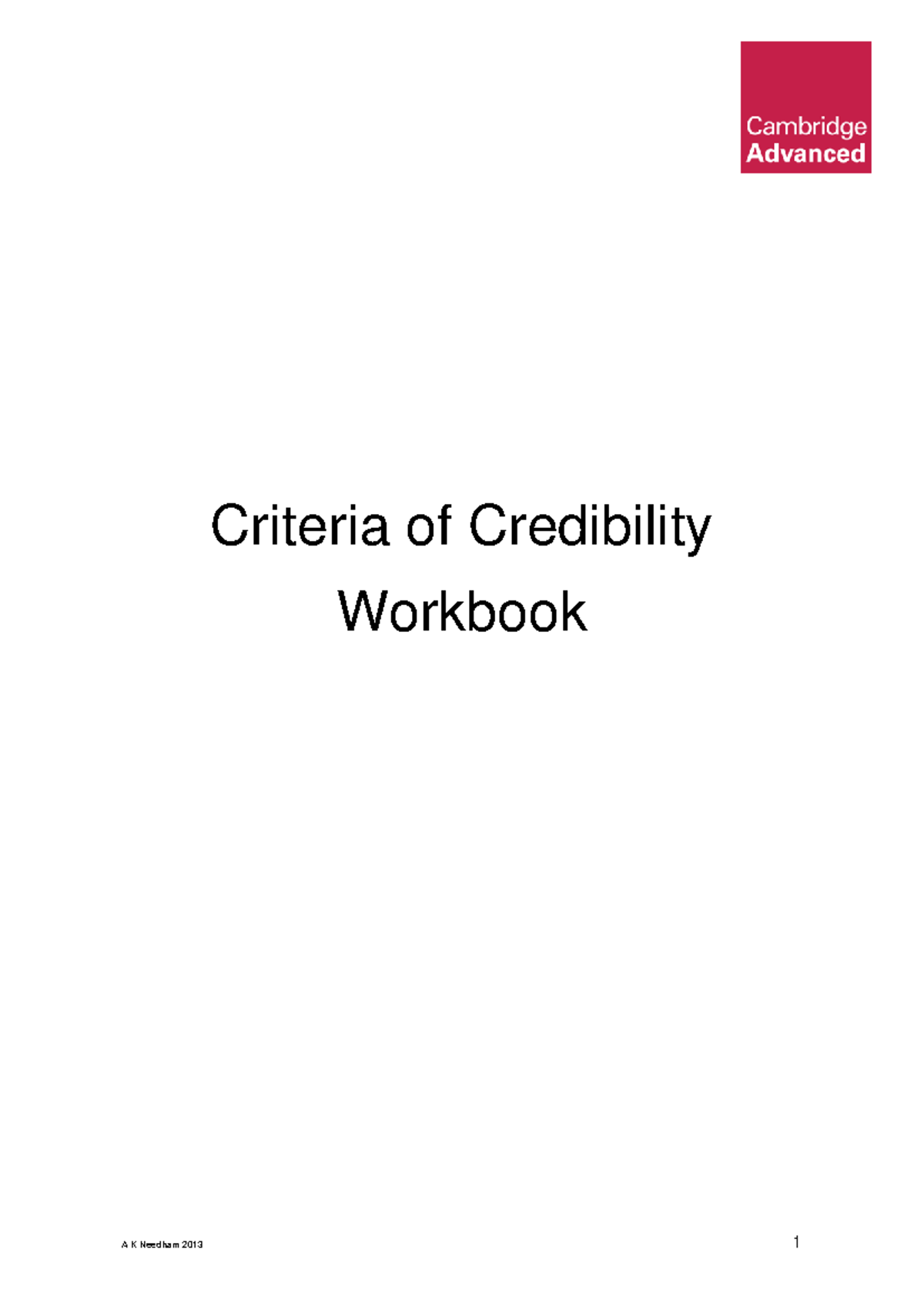 Criteria of Credibility in Assessing Document Sources: RAVEN Method ...