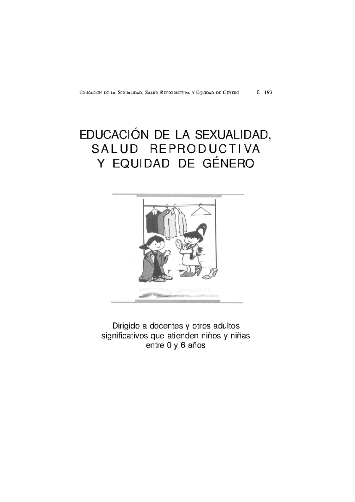 EDUCACIÓN INICIAL: SEXUALIDAD, SALUD REPRODUCTIVA Y EQUIDAD DE GÉNERO - Document Preview