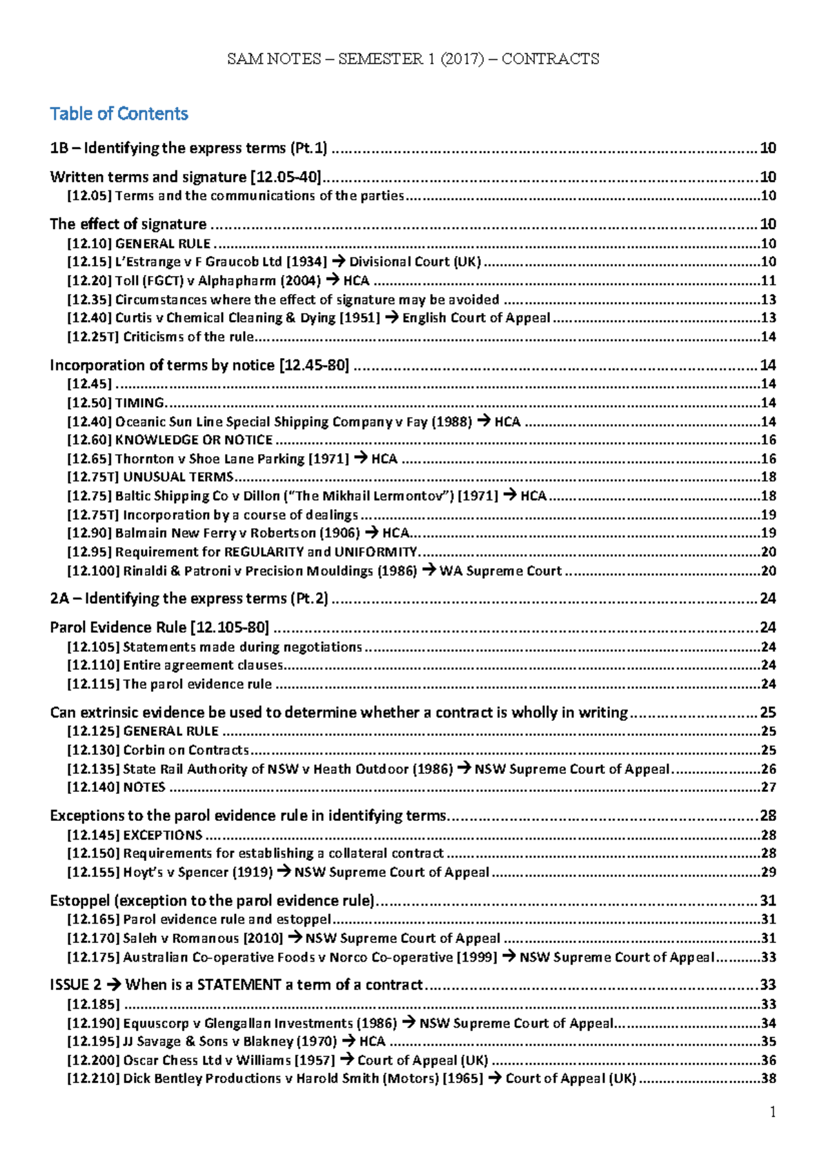 Contracts-SAMS-NOTE - Comprehensive Study Guide for Contracts - Studocu