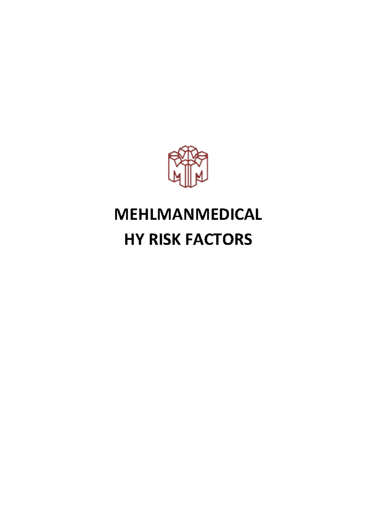 HY Risk Factors for Step 3: Key Insights on Cardiovascular Risks - Studocu