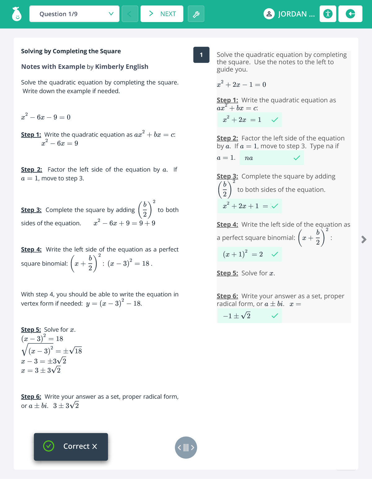 Pear Assessment 2: Completing the Square Techniques and Examples - Studocu