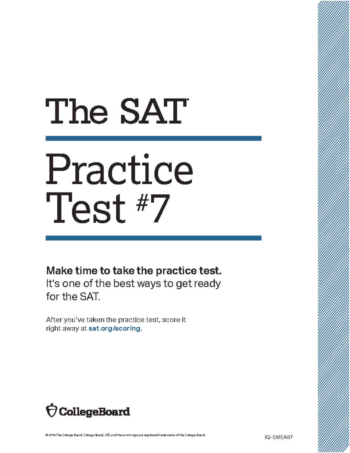 SAT MATH Practice Test 7: Strategies and Solutions for Success - Studocu