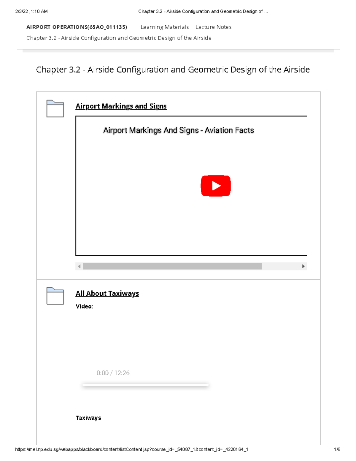 Chapter 3.2 - Airside Configuration & Geometric Design Analysis - Studocu