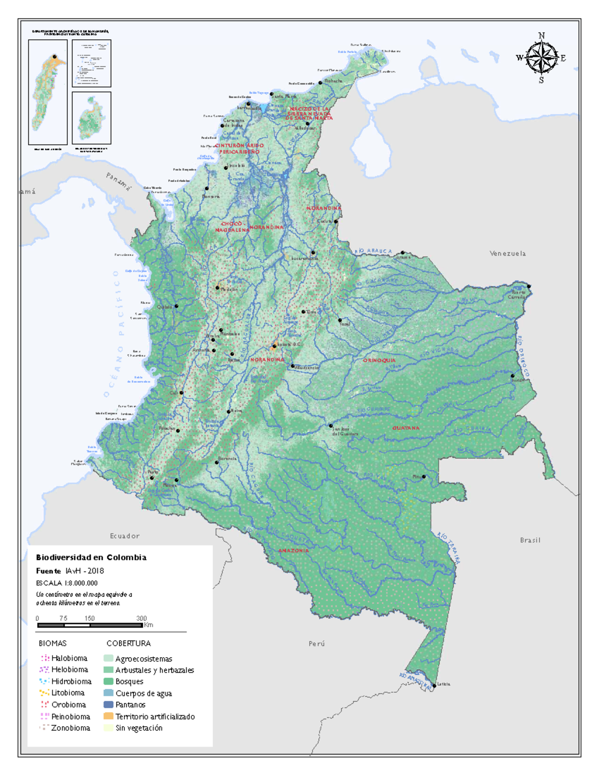 Mapa de Biodiversidad en Colombia - Servicio 1970 - Studocu