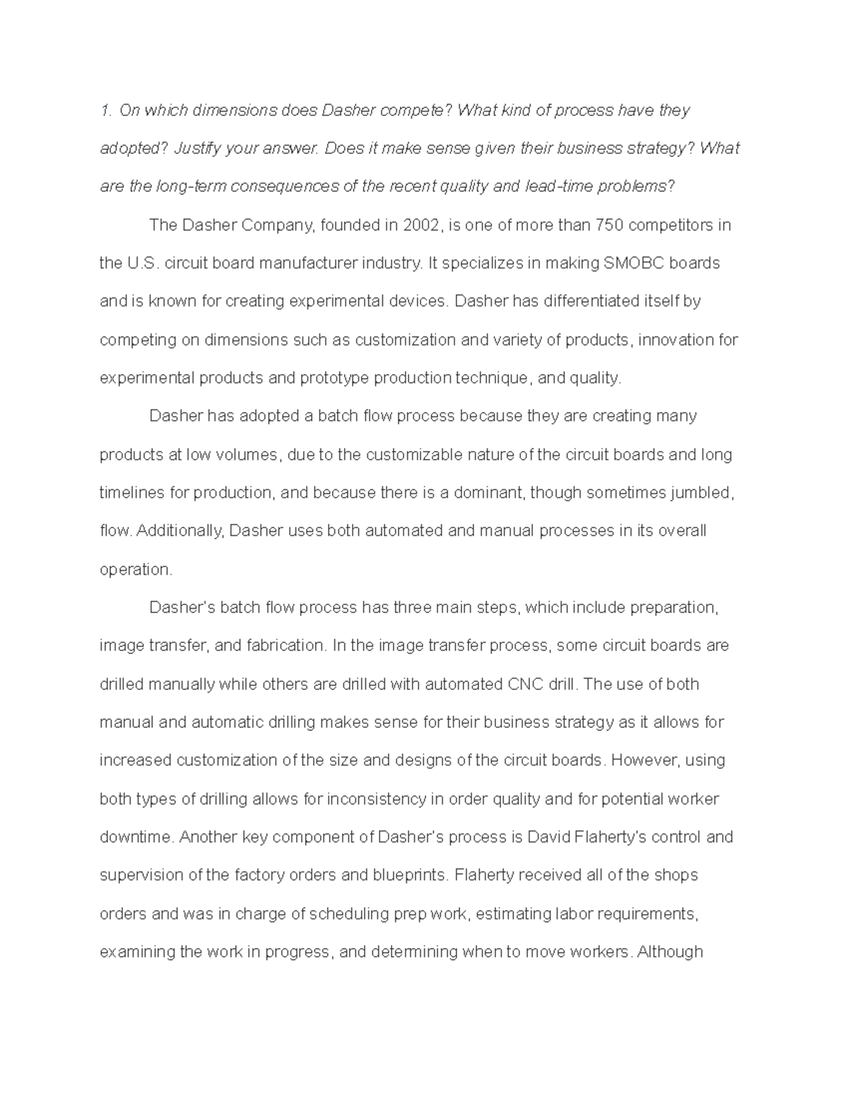 Title: Case Study: Dasher's Competing Dimensions & Operational Process ...