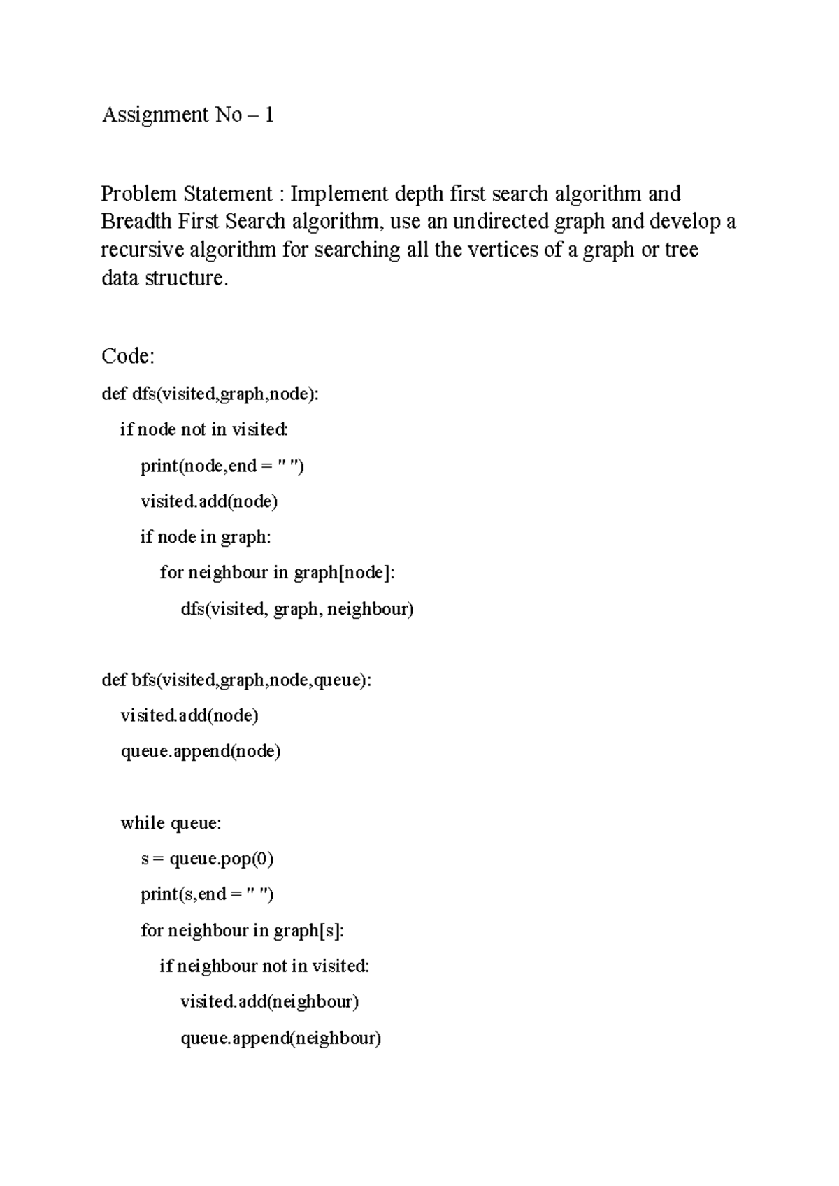 CS101: Assignment 1-6 Problem Statements & Code Implementations - Studocu