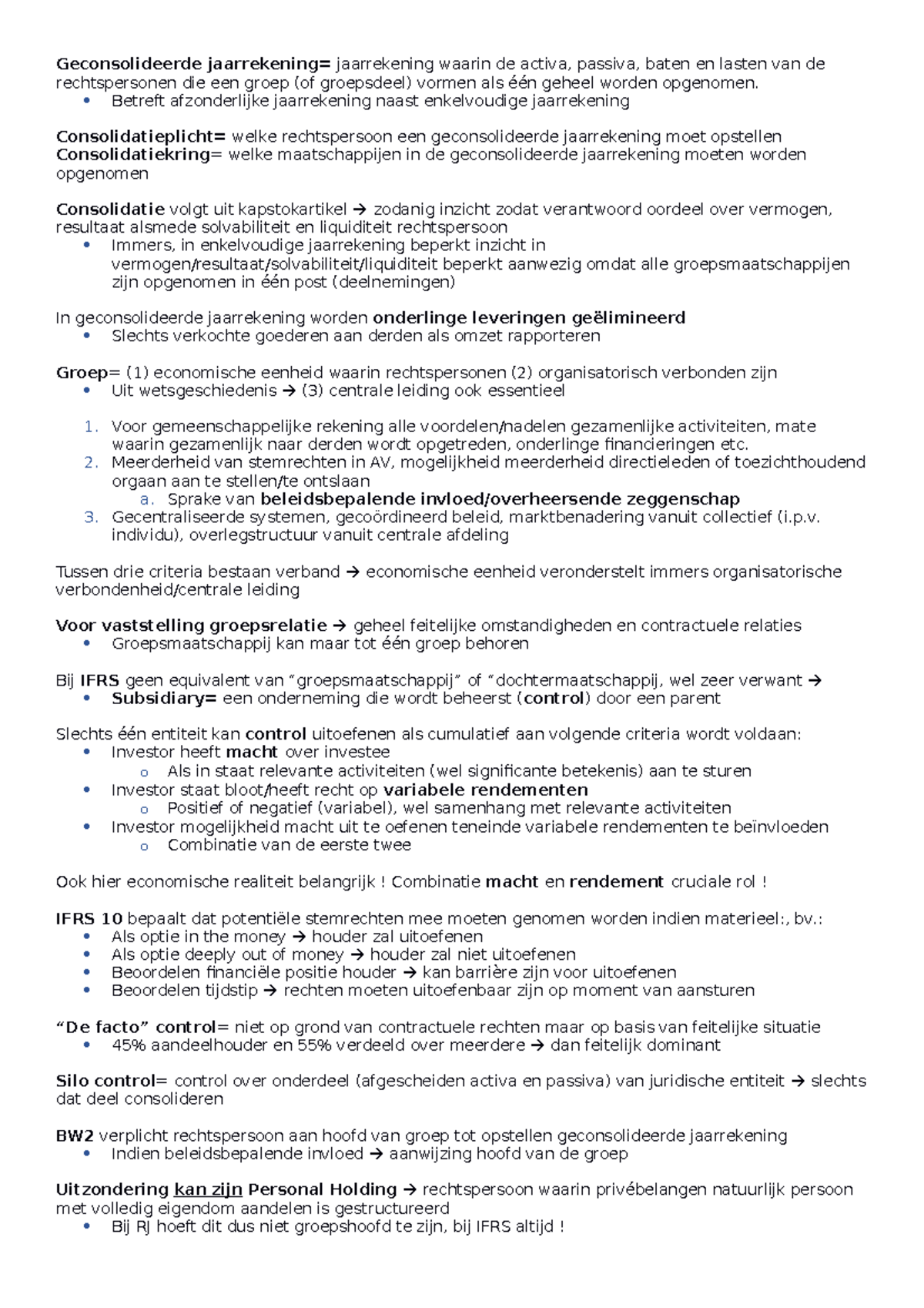 Waarderingsgrondslagen en Opbrengstverantwoording - Financiële Documentatie  - Studeersnel