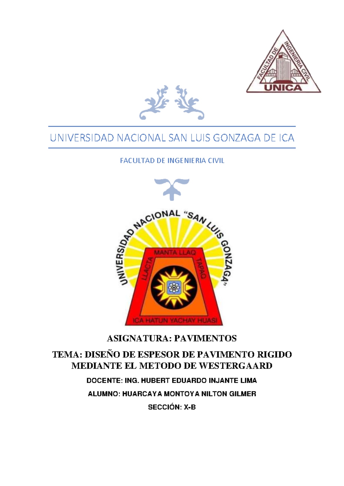 Tarea 9: Diseño de Espesor de Pavimento Rígido con Westergaard - Document Preview