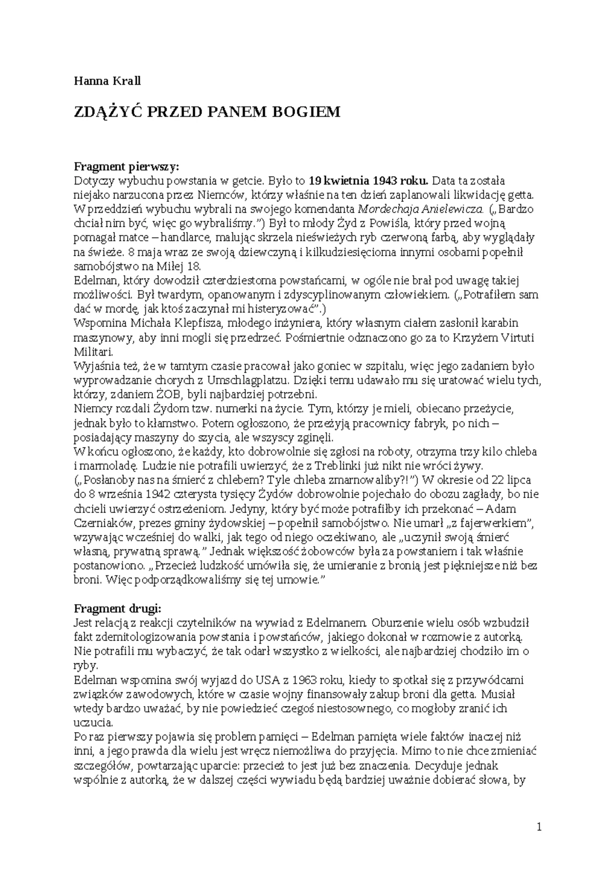 Test podsumowujący do rozdziału 5: Baśniowe krainy - Wersja B 1.1 - Studocu