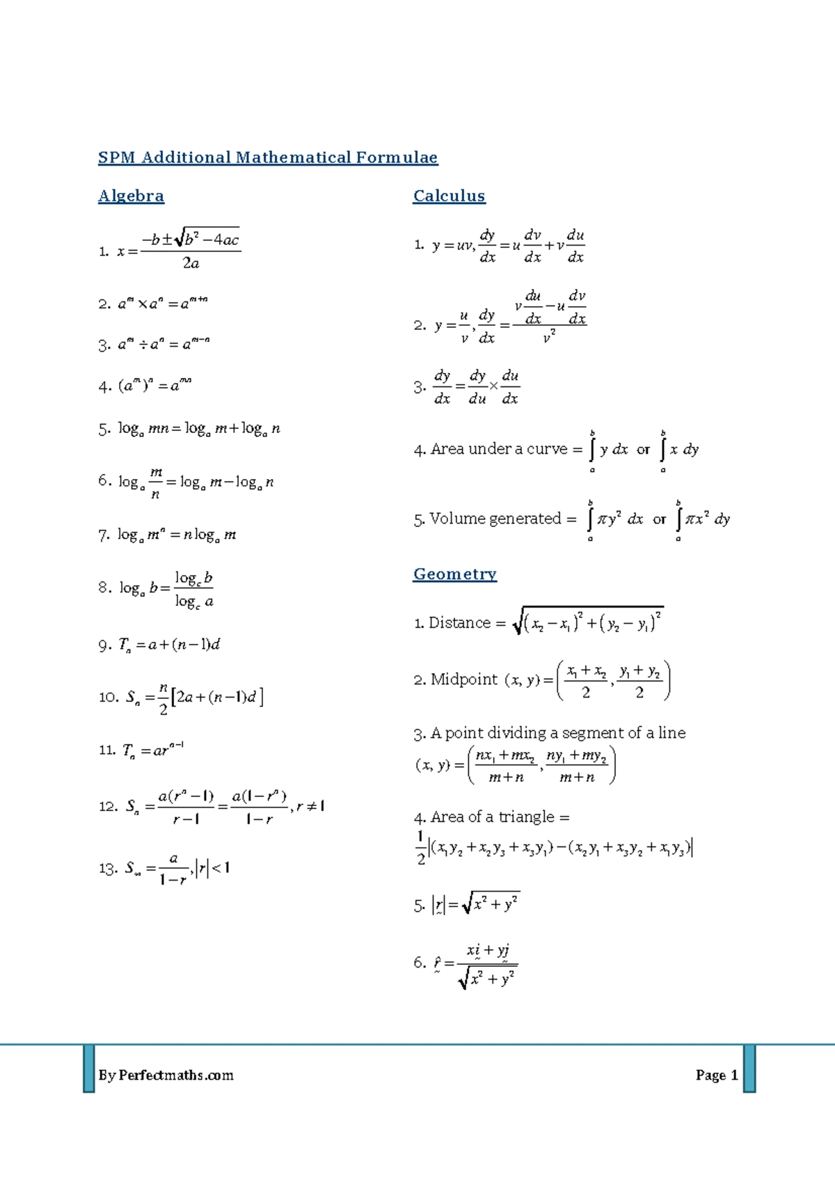 Statistics Formulas & Tables: Key Concepts for 13-STAT - Studocu
