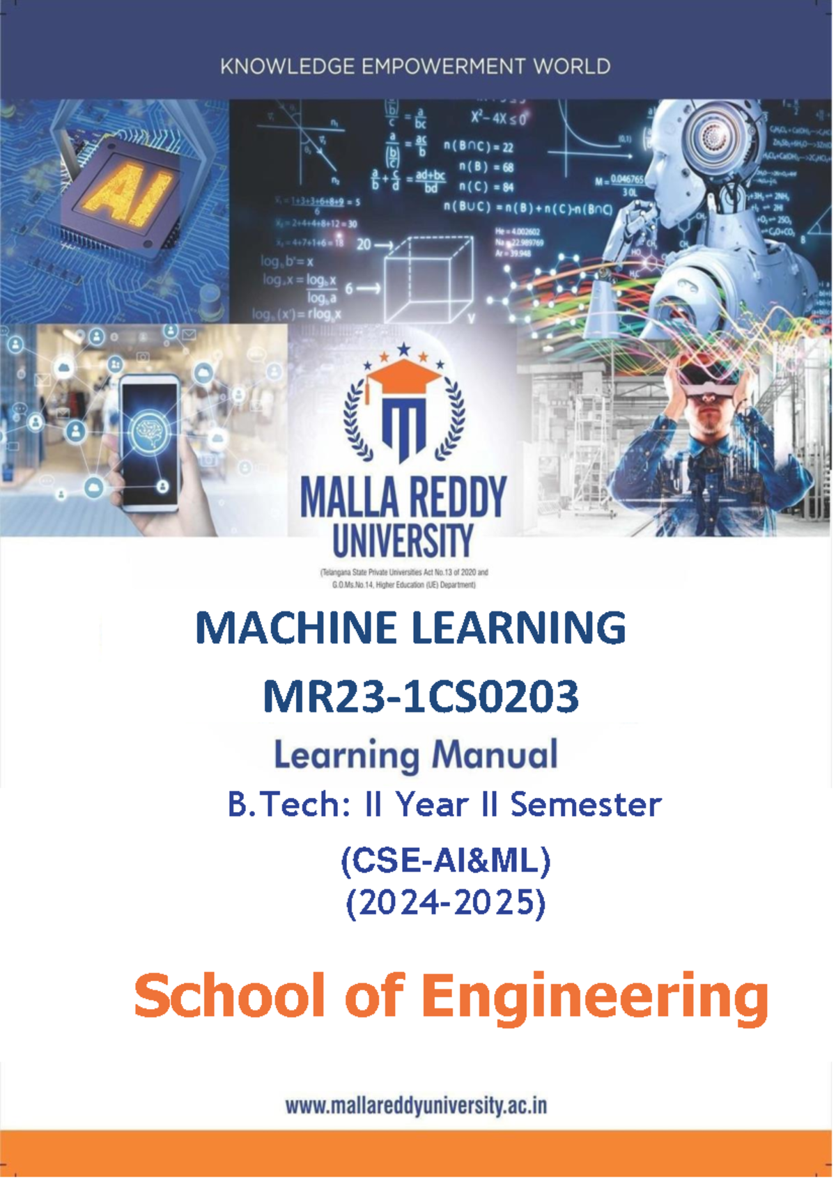 II Year II Semester ML Lab Instructions - Malla Reddy University - Studocu