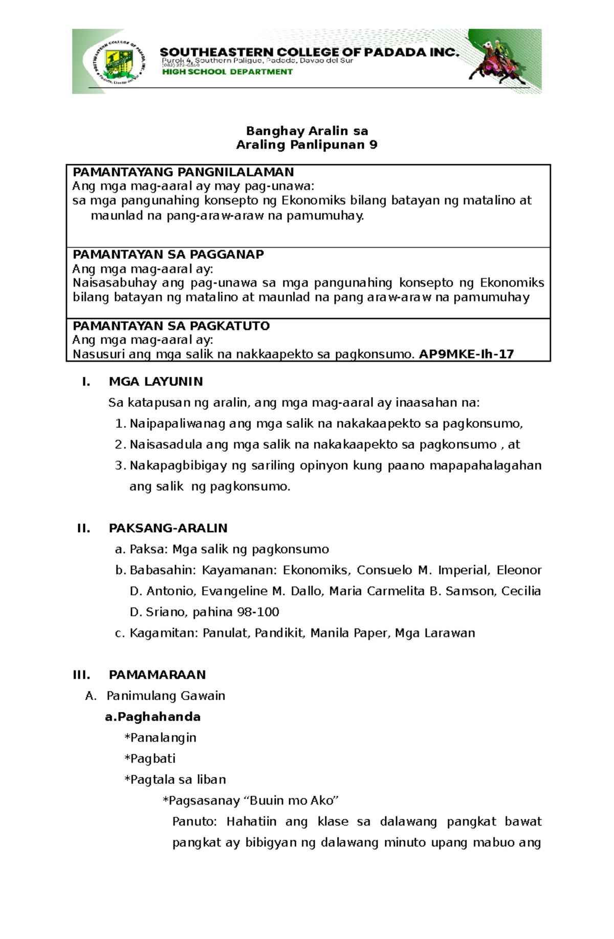 Script Reading Training - District Training-Workshop in Enhancing and ...