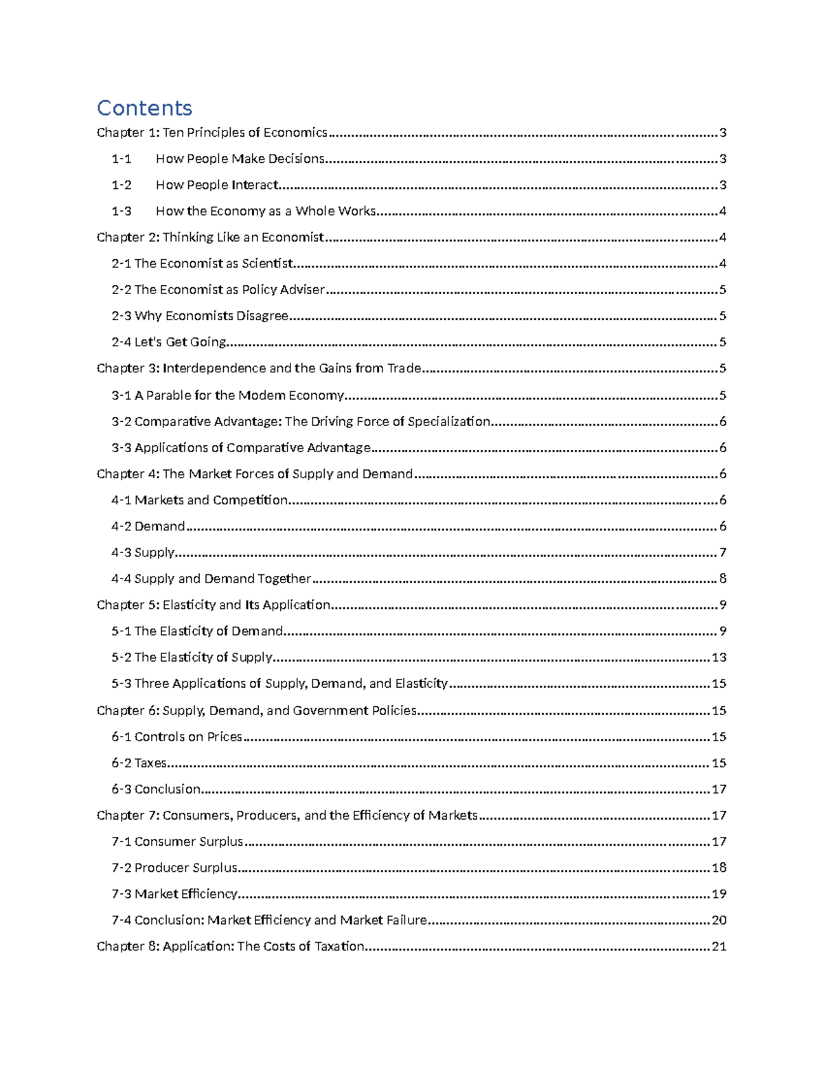Microeconomics Lecture Notes: Key Concepts & Principles - Studocu