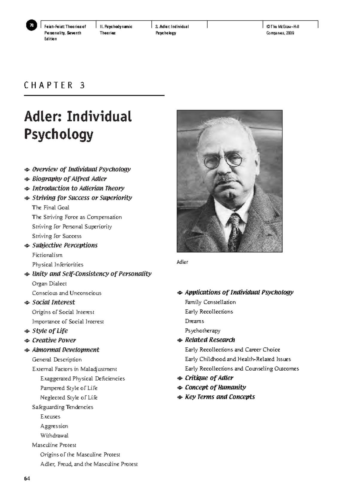 Adler's Individual Psychology - Feist−Feist: Theories of Personality ...