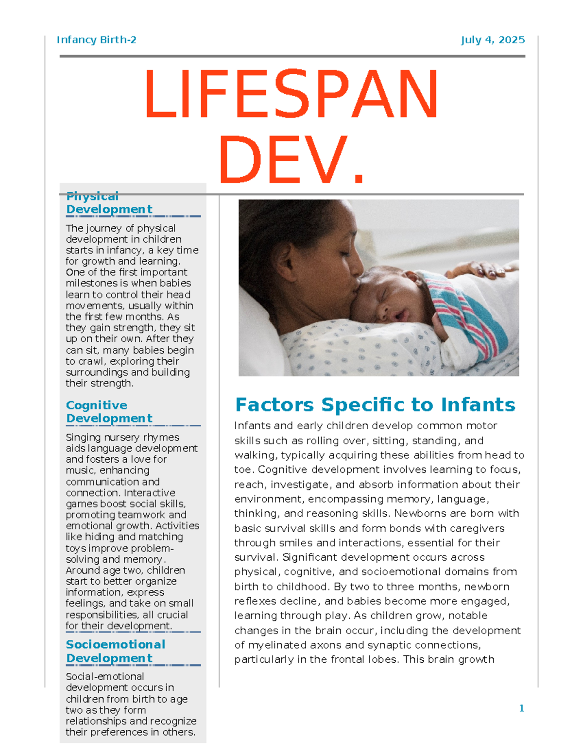 Infancy Development: Key Milestones in Physical, Cognitive, and ...