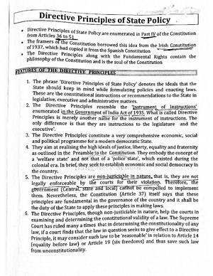 Indian Constitution M4 - Parliament Articles 79 to 122 in Part V of the ...