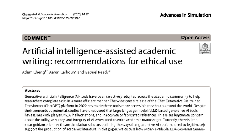 Ethical Use of Generative AI in Academic Writing: Insights for ...