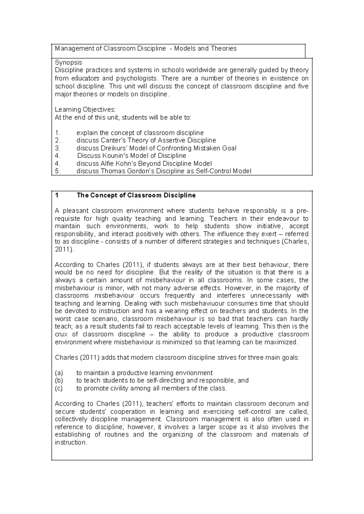 Classroom-management-models-of-discipline-2016 compress - Management of ...