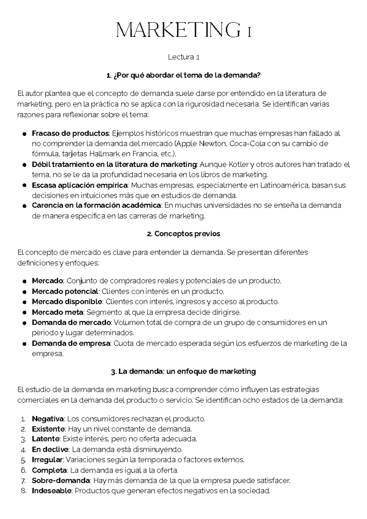 Marketing 1 modulo 1 - 1. 2. 3. 4. 5. 6. 7. 8. MARKETING 1 Lectura 1 1 ...