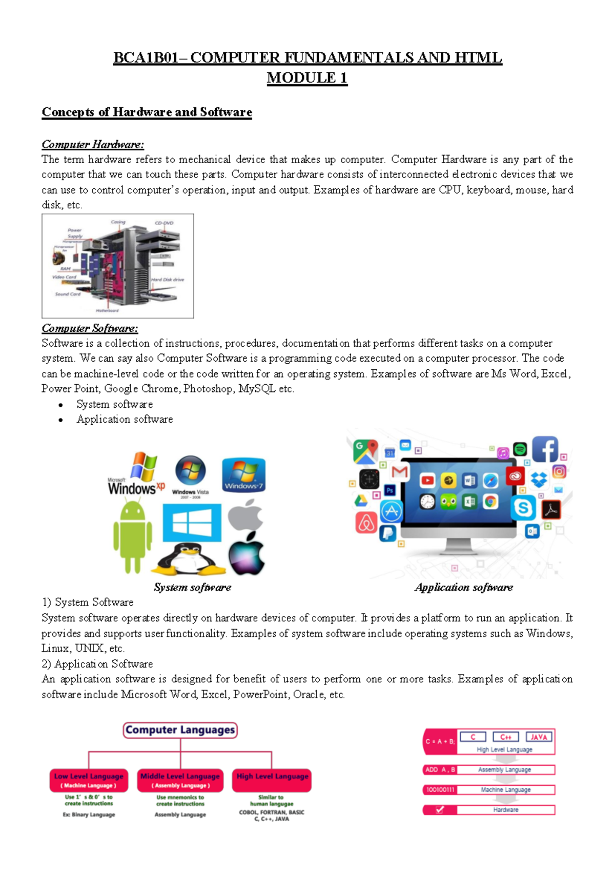 Screenshot 2023-03-22 at 1.34.51 PM - BCA1B01– COMPUTER FUNDAMENTALS ...