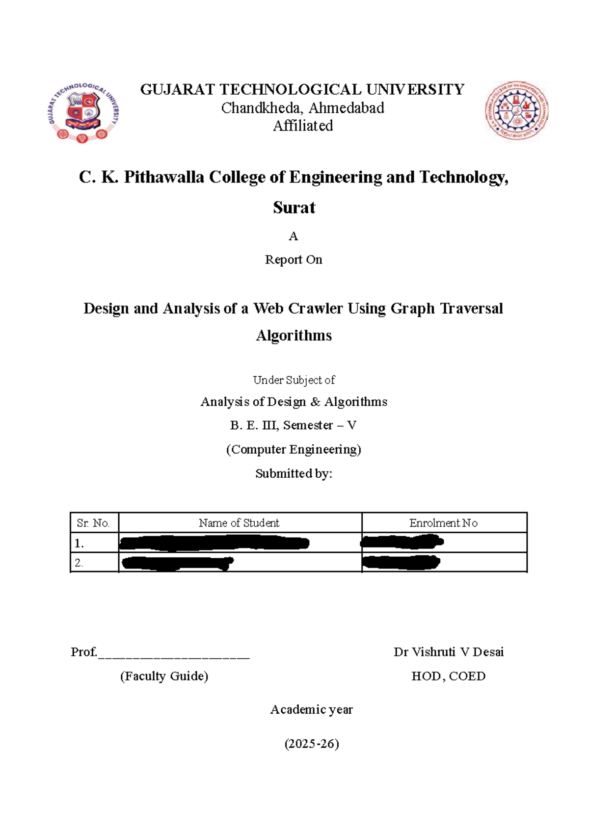 Design and Analysis of a Web Crawler Using Graph Traversal Algorithms ...